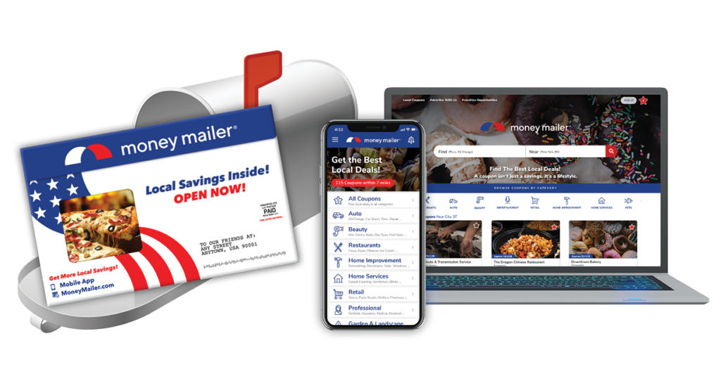 Money Mailer® envelope with app and website