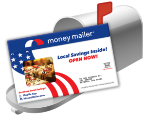Mailbox with the Money Mailer® coupon envelope inside