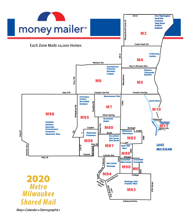 Money Mailer National Coverage Map