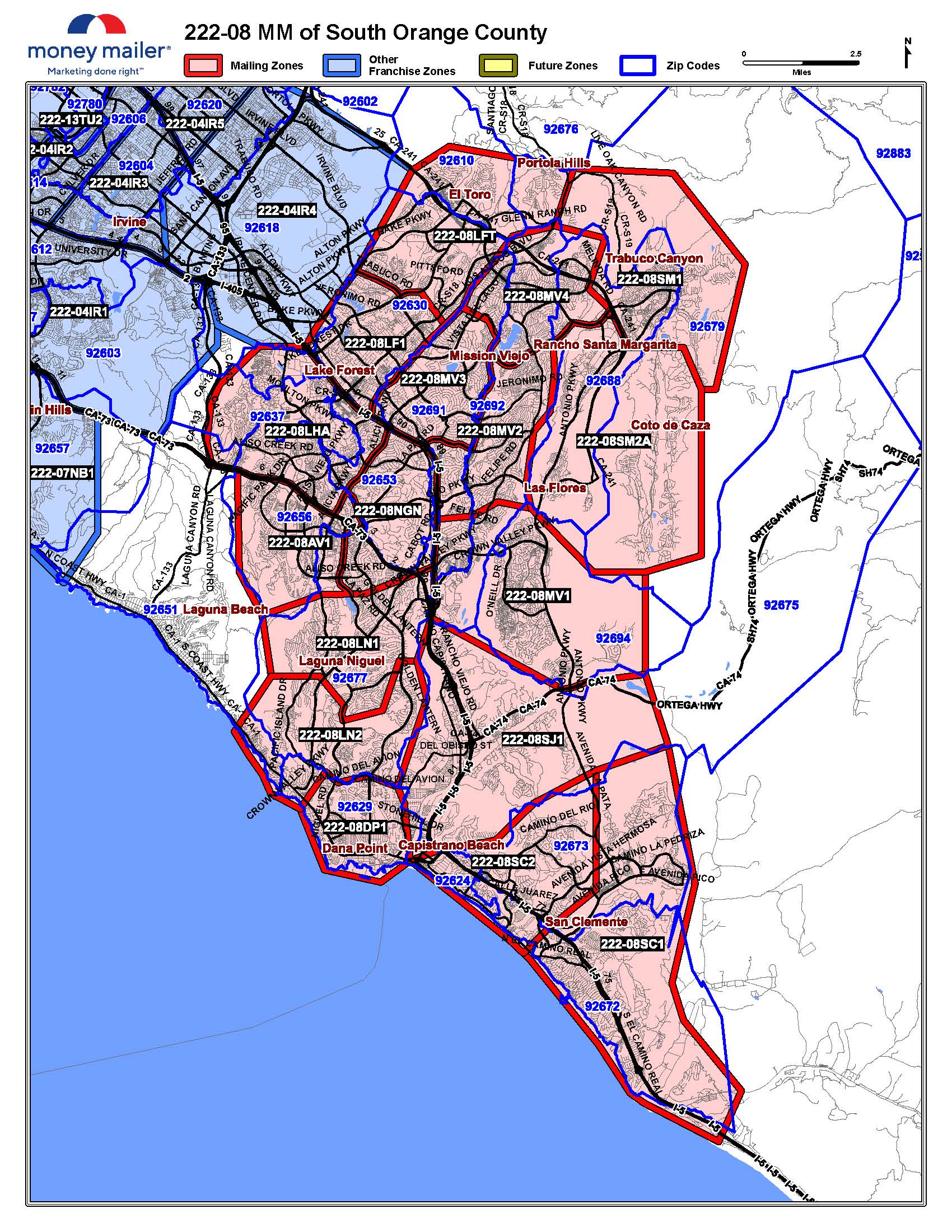 Money Mailer National Coverage Map