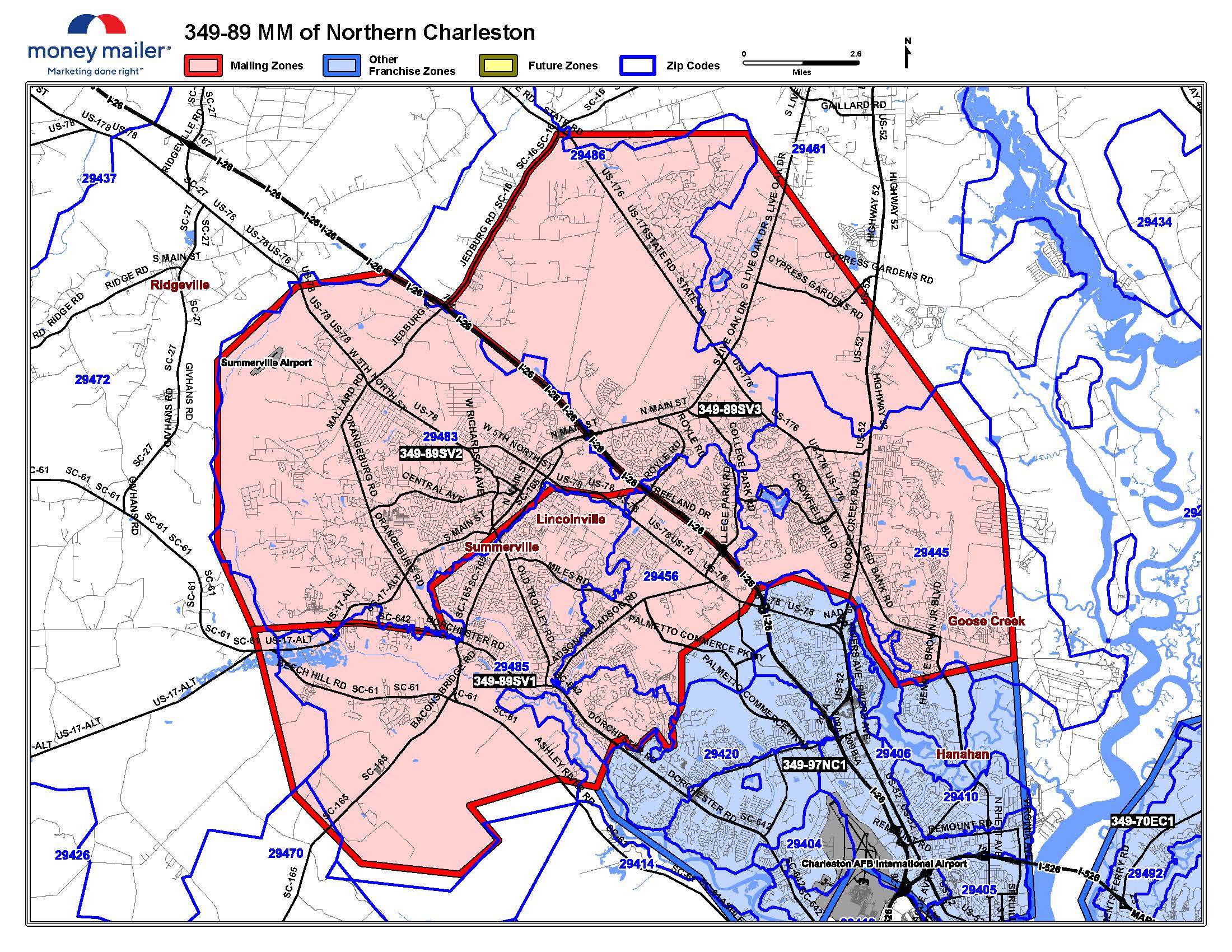 Money Mailer National Coverage Map