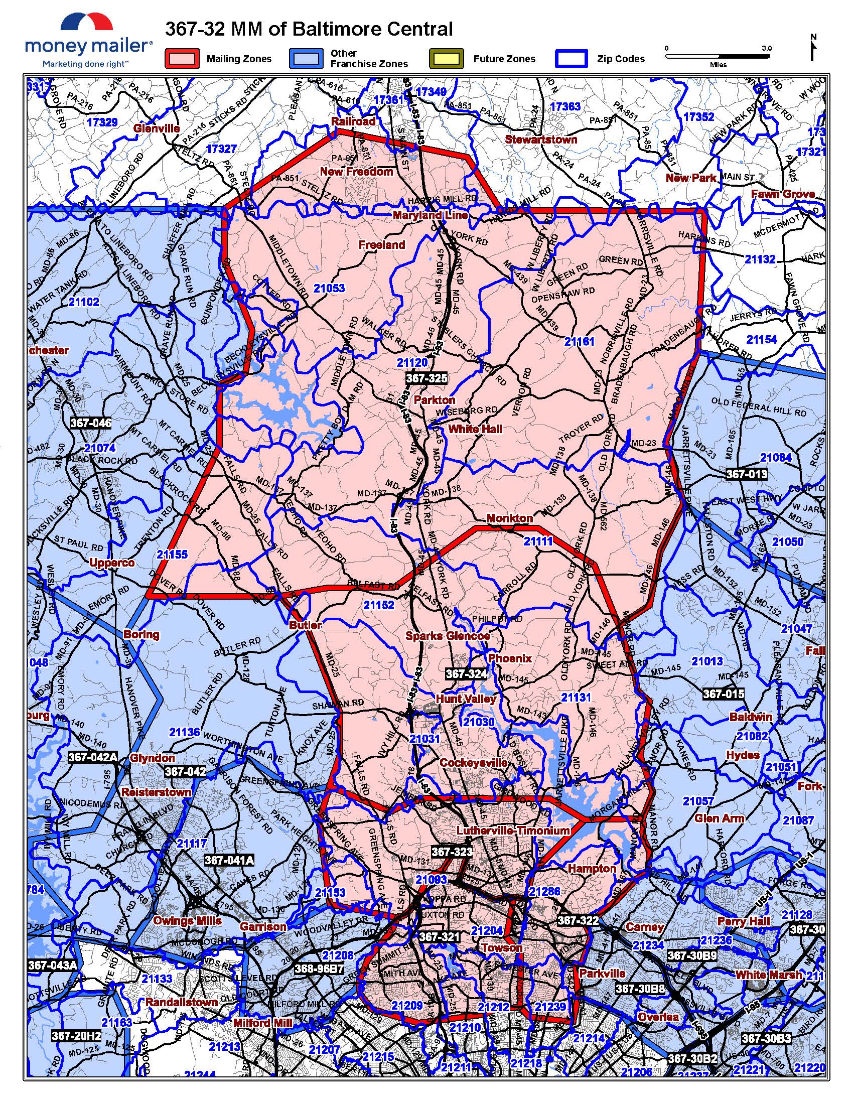 Money Mailer National Coverage Map