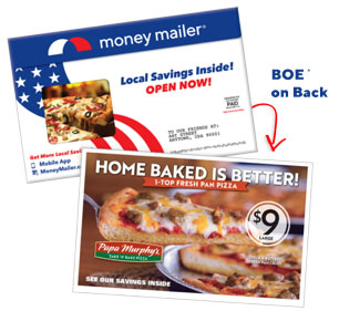 Money Mailer® Back of Envelope Ad Examples